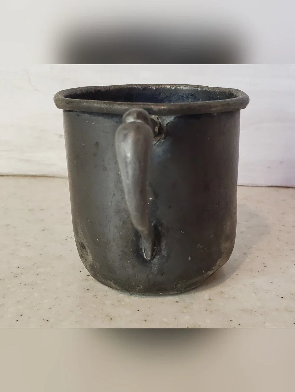 Vintage Richfield Quadruple Plate Silverplate Child's Baby Cup Mug #1377 Floral